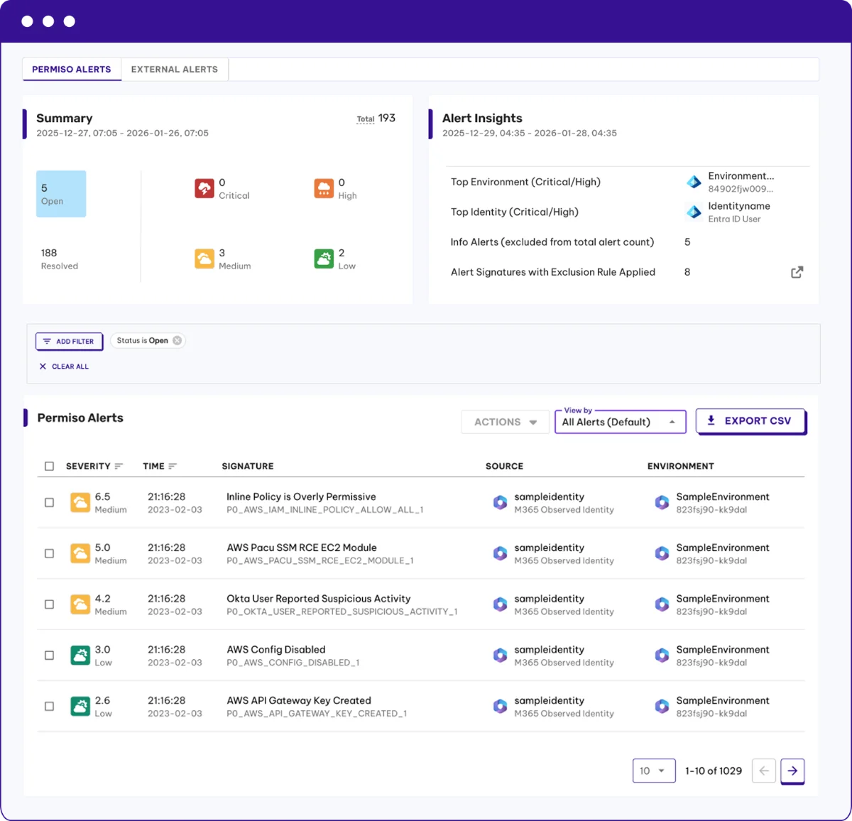Alert triaging redesign