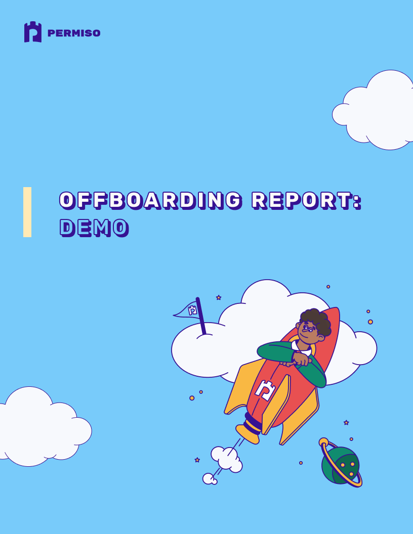 Permiso offboarding report cover
